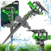 MOCNY ZRASZACZ PULSACYJNY OGRODOWY WBIJANY OBROTOWY DO TRAWY 360° JAKOŚĆ