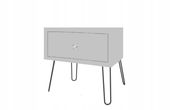 SZAFKA NOCNA SZUFLADA KOMODA GLAMOUR SZARY