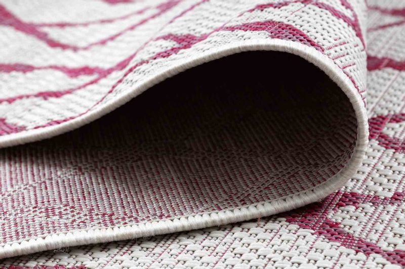 RUG/LU/VINEA/GRID/CREAM+PINK/80x150 zdjęcie 8