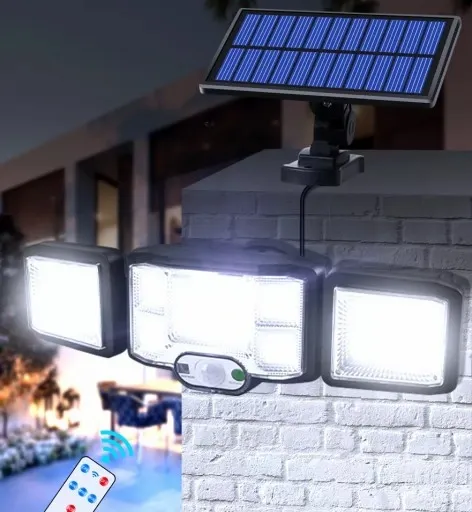 HALOGEN LAMPA SOLARNA ULICZNA SOLAR 192 LED+PILOT zdjęcie 5