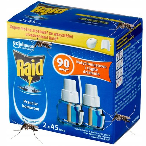 RAID URZĄDZENIE PRZECIW KOMAROM + 3X ZAPAS KOMARY RAID DO KONTAKTU 135 na Arena.pl