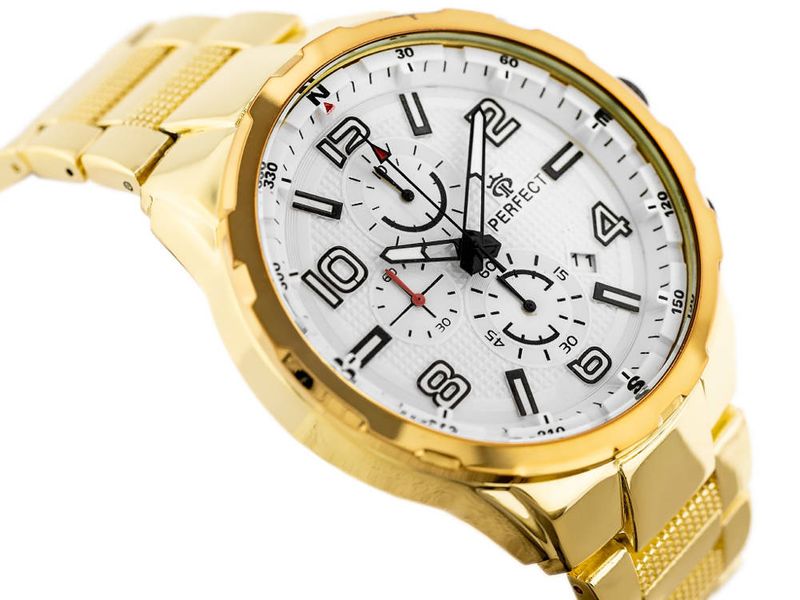 ZEGAREK MĘSKI PERFECT CH05M - CHRONOGRAF (zp357d) + BOX zdjęcie 3