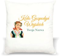 foto PODUSZKA koło gospodyń wiejskich KGW z twoim napisem tekstem grafiką