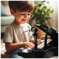 PIANINKO DLA DZIECI EDUKACYJNE ORGANKI NAUKA GRY MIKROFON PIANINO + TABORET