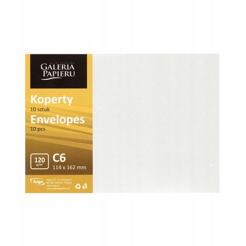 koperta c6 millenium diamentowa biel 120g/m2 (10) na Arena.pl
