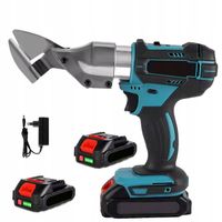 NOŻYCZKI METALOWE AKUMULATOROWE NOŻYCE SKOKOWE DO CIĘCIA BLACHY+2 AKU