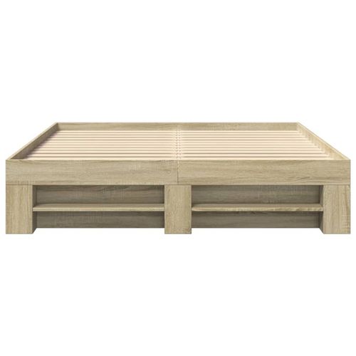 Łóżko bez materaca, dąb sonoma, 150x200 cm na Arena.pl