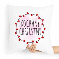 Poduszka Poszewka Dla Chrzestnego Na Prezent Z Nadrukiem Ze Zdjęciem