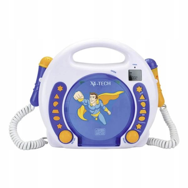 Boombox dla dzieci Karaoke CD USB SD MP3 Mikrofony zdjęcie 1