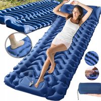 MATA SAMOPOMPUJĄCA KARIMATA 193cm Z PODUSZKĄ MATERAC LEKKI SAMOPOMPUJĄCY