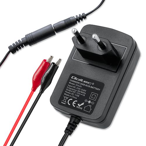 Qoltec Ładowarka AGM/GEL/STD 12V 1.5A LED Prostownik na Arena.pl