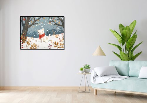 Plakat 100x75cm Śnieżny Kompan na Arena.pl