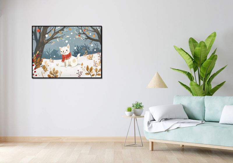 Plakat 100x75cm Śnieżny Kompan zdjęcie 4
