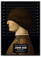 Plakat pop art john doe portret 21x30 cm w czarnej ramie