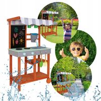 Kuchnia dla dzieci drewniana ogrodowa błotna letnia Lulilo akcesoria 110,5