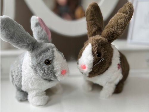 Interaktywny zwierzaczek chrupaczek Kicający Królik + marchewka ZA2685 na Arena.pl