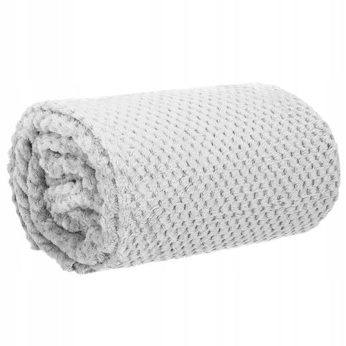 GRUBY KOC CIEPŁY NARZUTA DWUSTRONNA NA ŁÓŻKO KANAPĘ 220x200 cm PLED MIĘKKI na Arena.pl