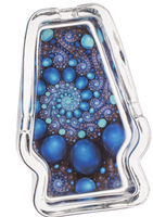 Szklana Popielniczka z Kosmicznym Wzorem - Świecąca w Ciemności