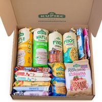 KUPIEC MEGA BOX Wafle x11 Podpłomyki x2 Ciasteczka x3 mix 16szt aż 1,18KG !