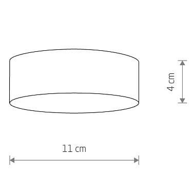 Lampa natynkowa Lid Round 10406 Nowodvorski LED 15W 3000K salonowa czarna zdjęcie 3