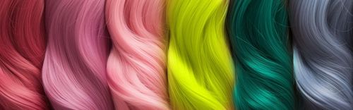 6X WŁOSY SYNTETYCZNE DO WARKOCZYKÓW KOLOROWE ZESTAW WŁOSÓW DOCZEPY na Arena.pl