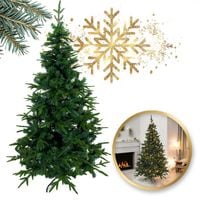 duża choinka sztuczna pe+pcv jak żywa świerk 180 cm gęsta cho06