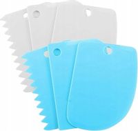 ŁOPATKA SZPATUŁKA DEKORATOR DO CIASTA TORTU DEKORACJE KREM MASA ZESTAW 3szt