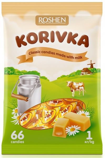 Krówki Roshen Krówka mleczna 1 kg zdjęcie 1