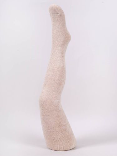 Rajstopy dziecięce bawełniane frotte beżowo-granatowe 80-86 YOCLUB na Arena.pl