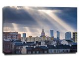 Warszawa Objawienie Panorama Miasta - obraz na płótnie 70x50 cm