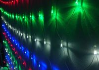 Siatka girlanda kurtyna 3.0x2.4m 160 wielobarwnych lampek choinkowych