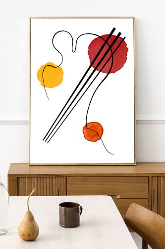 Plakat kandinsky sushi kompozycja 30x40 cm na Arena.pl
