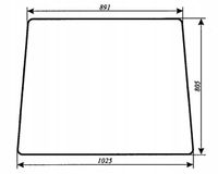 szyba przednia do ciągnika rolniczego T25 A2 Władimirec oryginalna kabina