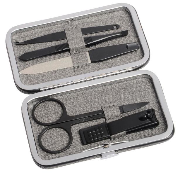 Zestaw do manicure PRETTY IN BLACK, szary zdjęcie 2