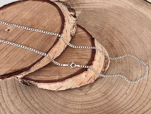 SREBRNY MĘSKI ŁAŃCUSZEK PANCERKA 025/55cm SREBRO 925 na Arena.pl