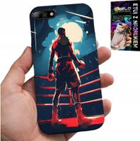 ETUI DO HUAWEI Y7 2018 - BOKS SPORTY WALKI BOKSERZY WZORY + SZKŁO