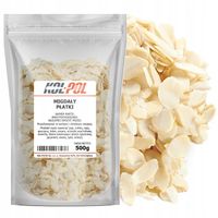 PŁATKI MIGDAŁOWE 500g Migdały cięte naturalne w płatkach jakość Kol-Pol