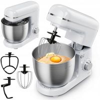 Elegancki duży robot kuchenny SilverCrest SKM 600 C2 600W biały + akcesoria