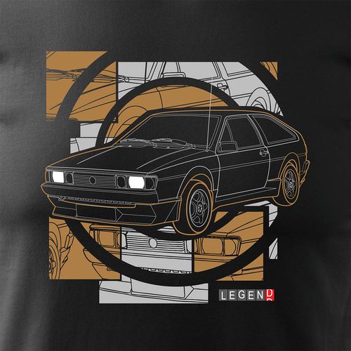 Koszulka z samochodem VW Scirocco męska czarna REGULAR M na Arena.pl