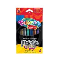 markery metaliczne 6 kolorów colorino