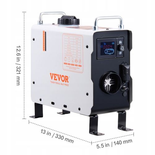 Diesel Air Heater 12V/24V 2KW Bluetooth APP Pilot na zewnątrz na Arena.pl