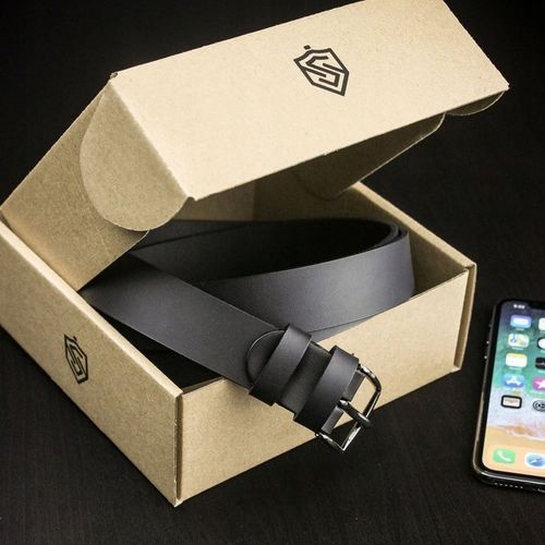 Pasek Męski Skórzany STEVENS Czarny 3cm Wąski Spodni Garnituru Jeans na Arena.pl