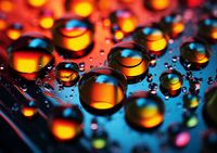 Plakat 59,4x42cm Krople Bliskiej Wody