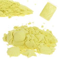 tg60132-2 piasek kinetyczny magiczny 1kg piaskolina kolory żółty cytrynowy