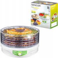 Suszarka Spożywcza do Grzybów Owoców Sencor 250W SFD 2105WH 5 poziomow