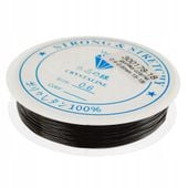 Żyłka GUMKA guma OKRĄGŁA 0.4-0.6mm 10m czarna