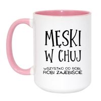Duży Biało-Różowy 450 ml
