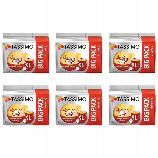 Kapsułki Tassimo Morning Cafe XL 5+1 opakowanie GRATIS! [126 kapsułek] zdjęcie 1