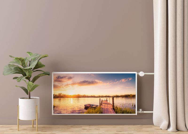 MASKOWNICA Magnetyczna Na Kaloryfer Zachód Słońca Jezioro 100cm x 60cm zdjęcie 7