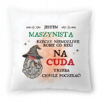 Poduszka Dla Maszynisty Na Urodziny Prezent Z Nadrukiem Ze Zdjęciem
